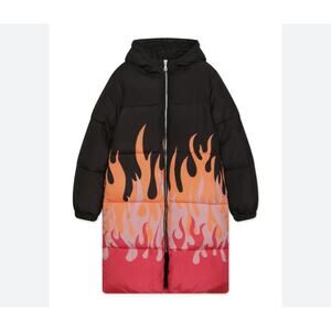 The Ragged Priest Firestarter Puffer Coat Women Sz. Sm NWOT Oversized |Festival